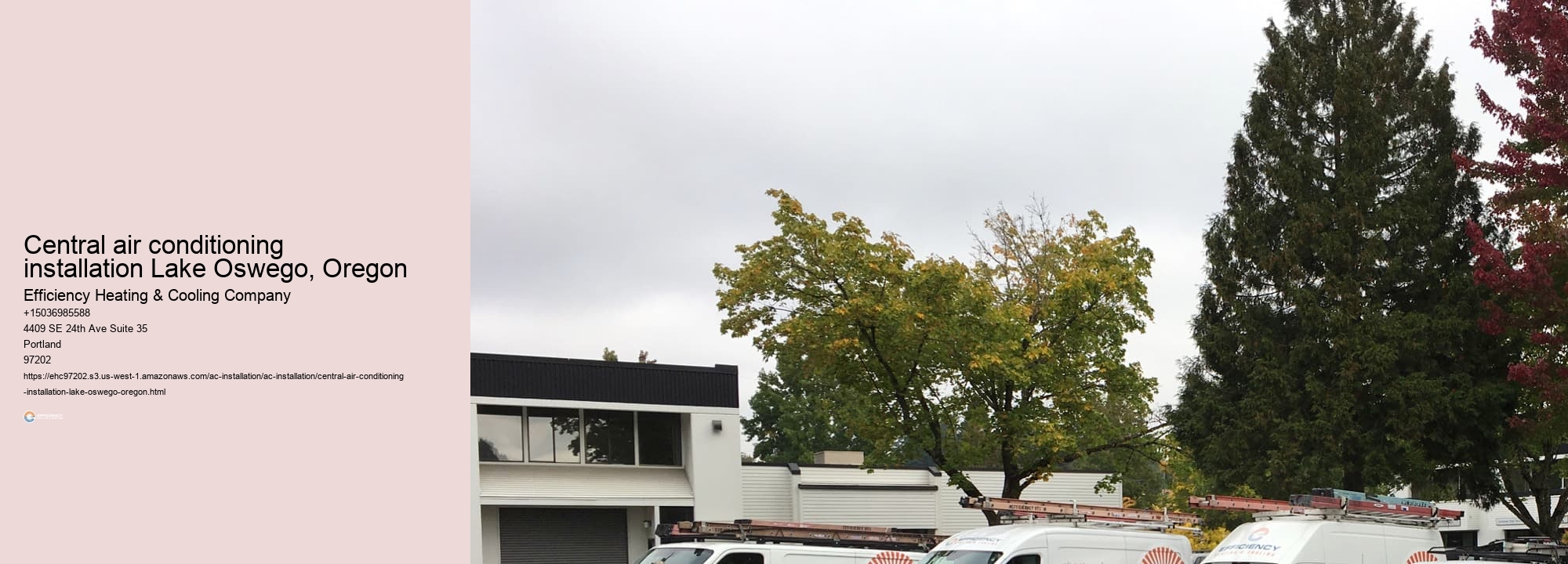 Central air conditioning installation Lake Oswego, Oregon