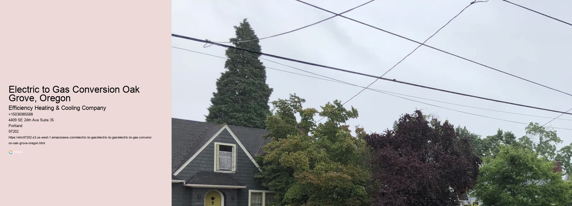 Electric to Gas Conversion Oak Grove, Oregon