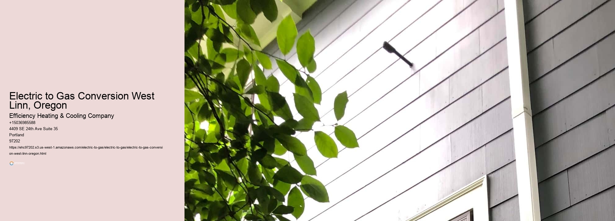 Electric to Gas Conversion West Linn, Oregon