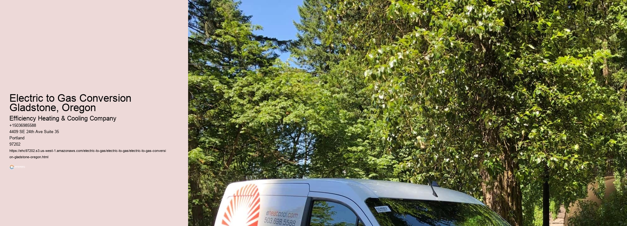 Electric to Gas Conversion Gladstone, Oregon